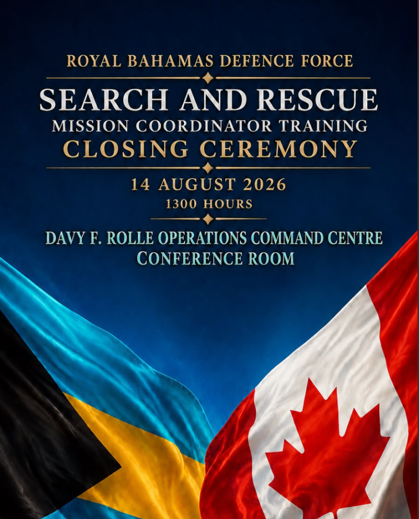 Rayal Bahamas Search and rescue closing ceremony