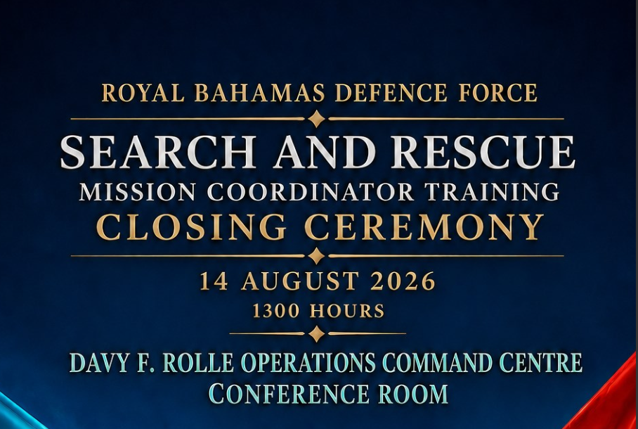 Rayal Bahamas Search and rescue closing ceremony